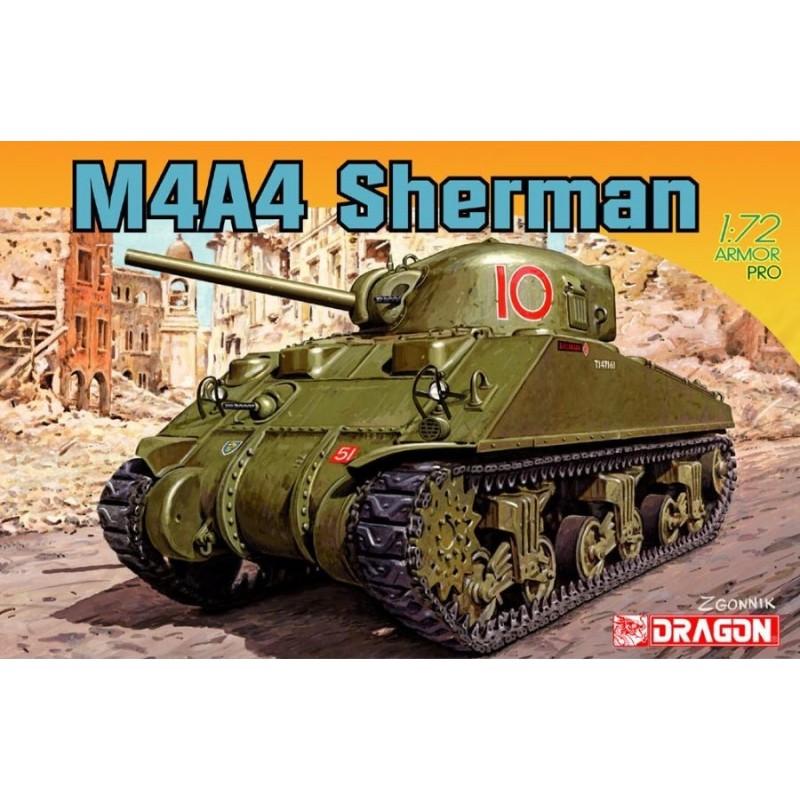 CARRO DE COMBATE M-4 A4 SHERMAN -Escala 1/72- Dragon Models 7311