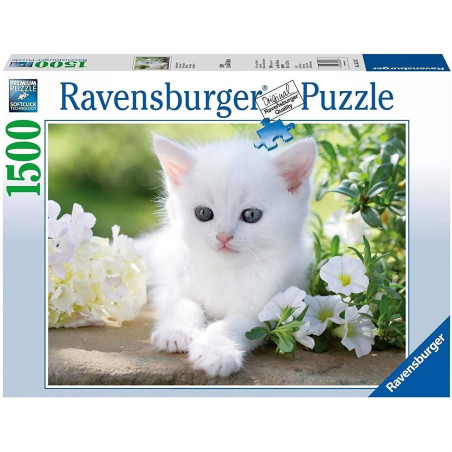 PUZZLE 1500 Pzas. GATITO BLANCO - Ravensburguer 16243