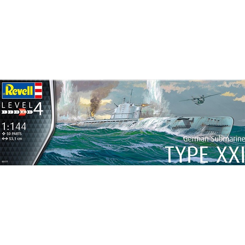 SUBMARINO TYPE XXI -Escala 1/144- Revell 05177