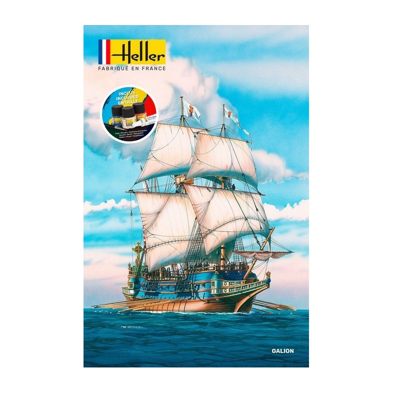 GALEON ESPAÑOL (Pegamento & pinturas) -Escala 1/200- Heller 56835