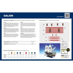 GALEON ESPAÑOL (Pegamento & pinturas) -Escala 1/200- Heller 56835