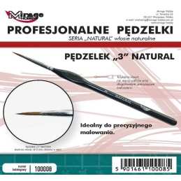 PINCEL PELO NATURAL Nº 3 - Mirage Hobby 100008