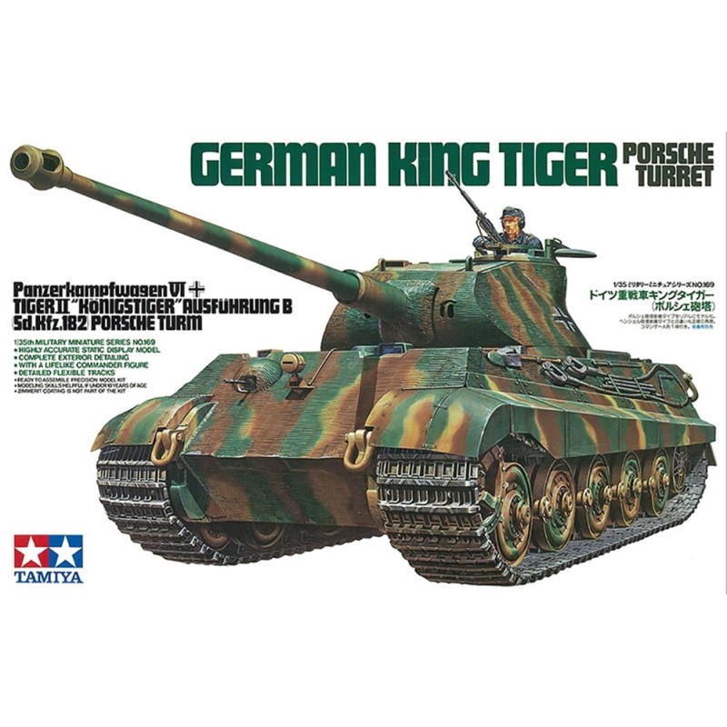 CARRO DE COMBATE SD.KFZ.182 KING TIGER Torre Porsche -Escala 1/35- Tamiya 35169