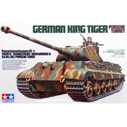 CARRO DE COMBATE SD.KFZ.182 KING TIGER Torre Porsche -Escala 1/35- Tamiya 35169