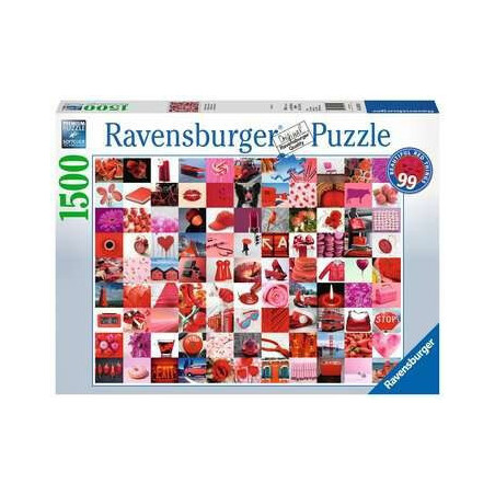 PUZZLE 1500 Pzas. 99 COSAS BELLAS EN ROJO - Ravensburguer 16215