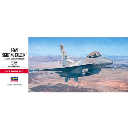 LOCKHEED MARTIN F-16 N FIGHTING FALCON "TOP GUN" -Escala 1/72- HASEGAWA C12