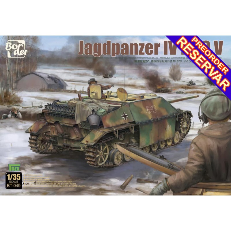 CAZACARROS Sd.Kfz. 172 JAGDPANZER IV L-70 (V) -Escala 1/35- BORDER MODEL BT-049