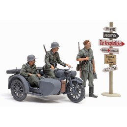 MOTOCICLETA ALEMANA CON SIDECAR & ACCESORIOS -Escala 1/35- Tamiya 35384