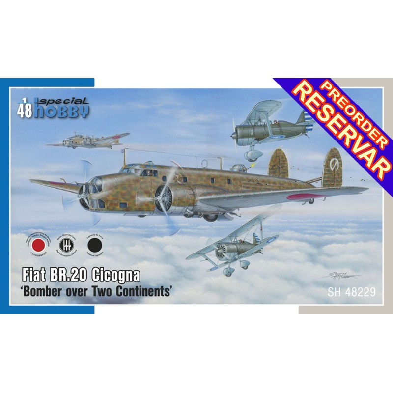 FIAT Br.20 Cicogna "Bomber over Two Continents"  -Escala 1/48- Special Hobby SH48229