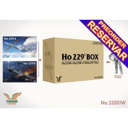 HORTEN Ho 229A + Ho 229B + Piloto Horten 1/16 (Limited Edition) -Escala 1/32 - 1/16- Takom 32001W