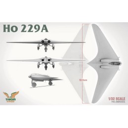 HORTEN Ho 229A + Ho 229B + Piloto Horten 1/16 (Limited Edition) -Escala 1/32 - 1/16- Takom 32001W