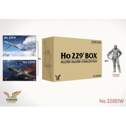 HORTEN Ho 229A + Ho 229B + Piloto Horten 1/16 (Limited Edition) -Escala 1/32 - 1/16- Takom 32001W