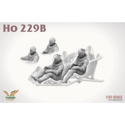 HORTEN Ho 229A + Ho 229B + Piloto Horten 1/16 (Limited Edition) -Escala 1/32 - 1/16- Takom 32001W