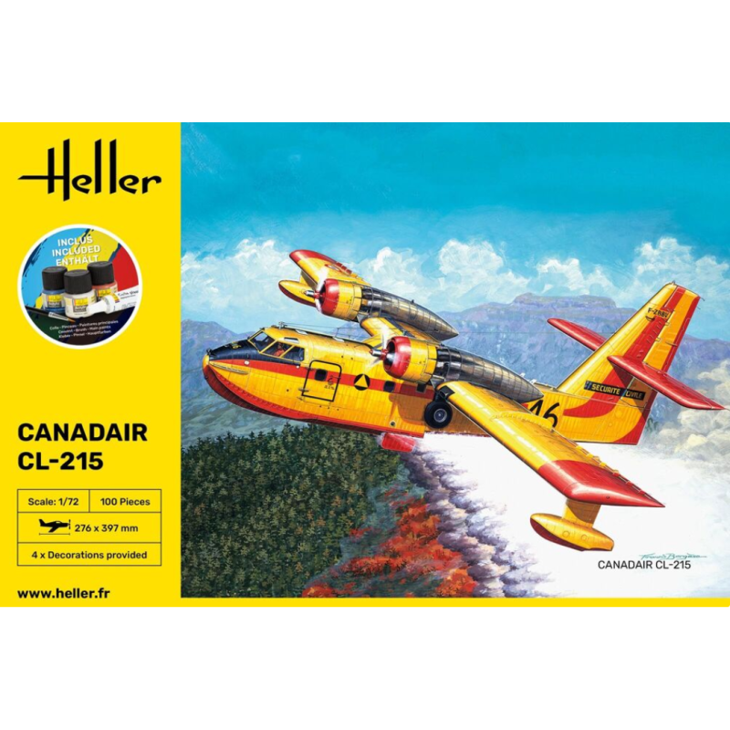 CANADAIR CL-215 (España) Pintura & pegamento -Escala 1/72- Heller 56373