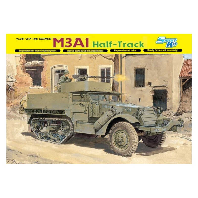 TRANSPORTE DE TROPAS M-3 A1 & Figuras + Accesorios -Escala 1/35- Dragon Models 6332