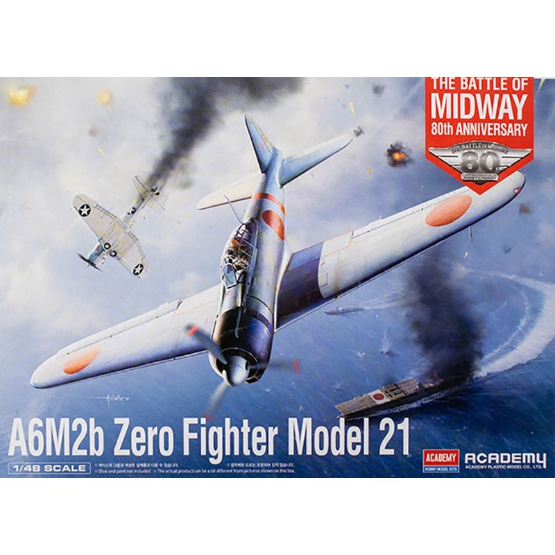 MITSUBISHI A6M2b MODEL 21 ZEKE (ZERO) -Escala 1/48- ACADEMY 12352