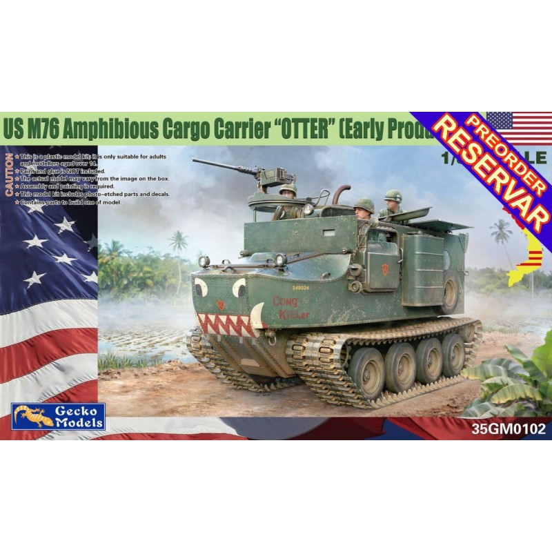 VEHICULO ANFIBIO M-76 OTTER (Early) U.S. Army -Escala 1/35- Gecko Models 35GM0102