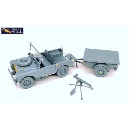 VEHICULO TODOTERRENO LAND ROVER FV18001 Mk.1 80in 4x4 & REMOLQUE -Escala 1/35- Gecko Models 35GM0076