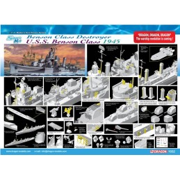 DESTRUCTOR U.S.S. BENSON DD-421 1945 -Escala 1/350- Dragon Models 1032