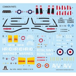 SIKORSKY HO4S-3 / HAS.7 / H-19 CHICKASAW -Escala 1/72- Italeri 1476