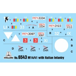 CARRO DE COMBATE M14/41 Serie I & Infanteria Italiana -Escala 1/35- Italeri 6543