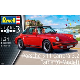 PORSCHE 911 CARRERA 3.2 TARGA (G-Model)  Pegamento & pinturas -Escala 1/24- Revell 67689