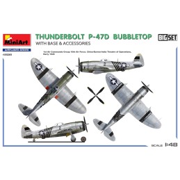 REPUBLIC P-47 D THUNDERBOLT & BASE + ACCESORIOS -Escala 1/48- MiniArt 48018