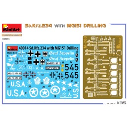 VEHICULO BLINDADO Sd.Kfz.234/2 & MG151 Drilling (Interiores) -Escala 1/35- MiniArt 40014