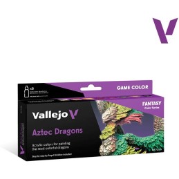 AZTEC DRAGONS SET 8 PINTURAS GAME COLOR VALLEJO 72195