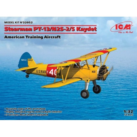 BOEING - STEARMAN PT-13 / N2S-2/5 KAYDET -Escala 1/32- ICM 32052