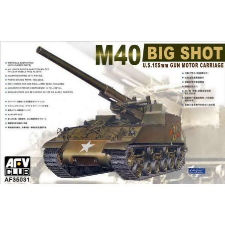 CAÑON AUTOPROPULSADO M-40 (155 mm) "Big Shot" -Escala 1/35- AFV Club AF35031