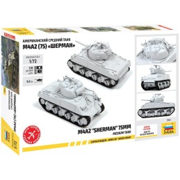 CARRO DE COMBATE M-4 A2 SHERMAN -Escala 1/72- Zvezda 5063