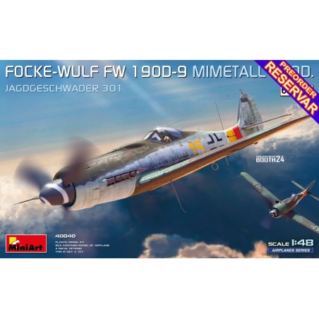 FOCKE-WULF Fw-190 D9 Mimetall Prod. "Jagdgeschwader 301" -Escala 1/48- MiniArt 48040