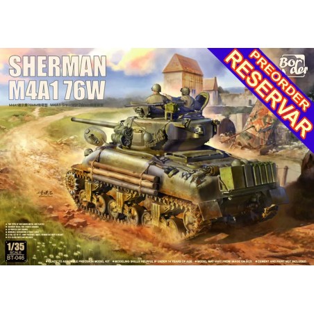 CARRO DE COMBATE M-4 A1 76W VVSS SHERMAN (Late) -Escala 1/35- Border Model BT-046