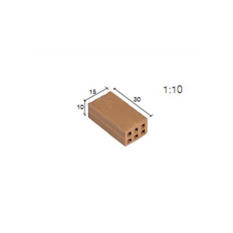 LADRILLO HUECO 30x15x10mm 25 unidades AEDES 21000