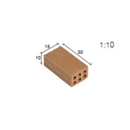 LADRILLO HUECO 30x15x10mm 25 unidades AEDES 21000