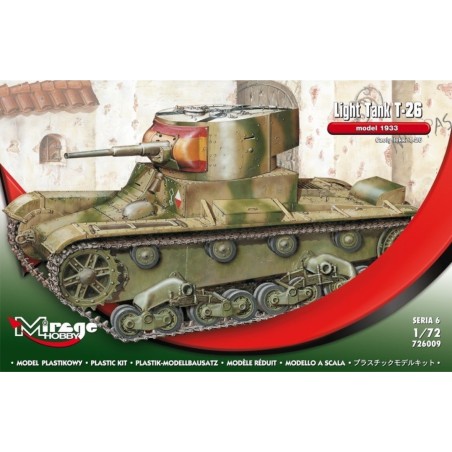 CARRO DE COMBATE T-26 B (España) -Escala 1/72- Mirage Hobby 726009