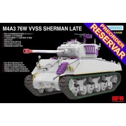 CARRO DE COMBATE M-4 A3 76W VVSS SHERMAN (Late) Interiores -Escala 1/35- Rye Field Model RM5135