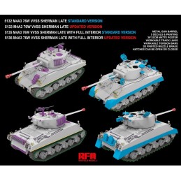 CARRO DE COMBATE M-4 A3 76W VVSS SHERMAN (Late) Interiores -Escala 1/35- Rye Field Model RM5135