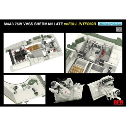 CARRO DE COMBATE M-4 A3 76W VVSS SHERMAN (Late) Interiores -Escala 1/35- Rye Field Model RM5135