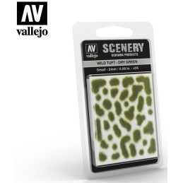 WILD TURF - DRY GREEN L: 2 mm x 35 unidades - Acrylicos Vallejo SC401