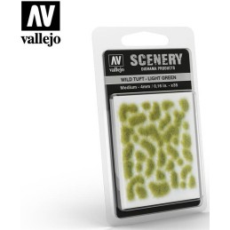 WILD TURF - LIGHT GREEN L: 4 mm x 35 unidades - Acrylicos Vallejo SC407