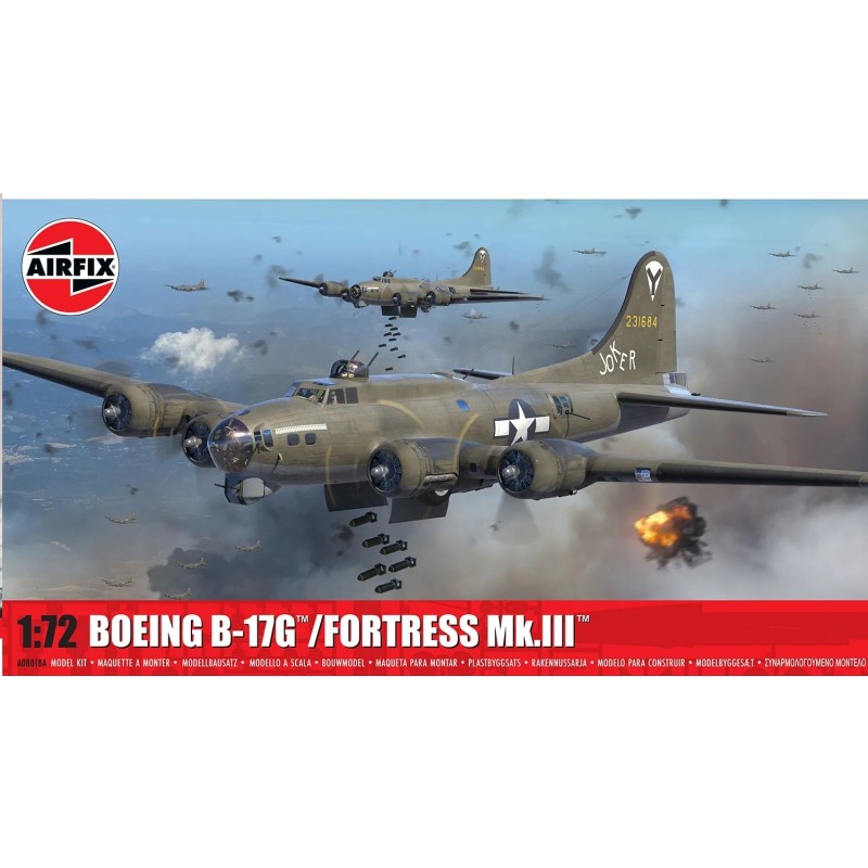 BOEING B-17G FLIYING FORTRESS / FORTRESS Mk.III -Escala 1/72- Airfix A08018A