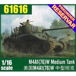 CARRO DE COMBATE M-4 A1(76)W SHERMAN -Escala 1/16- I Love Kit 61616]