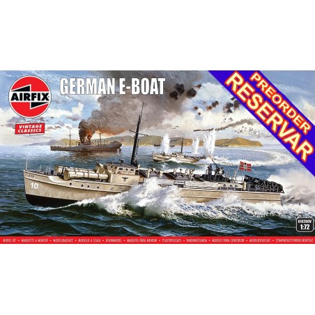 LANCHA TORPEDERA Schnellboot Class S-7 Vintage Classic -Escala 1/72- Airfix A10280v