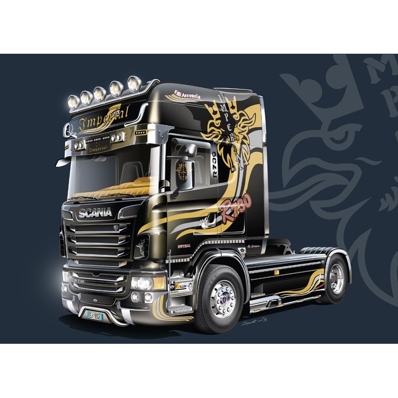 CAMION SCANIA R730 V8 TOPLINE "IMPERIAL" -Escala 1/24- Italeri 3883