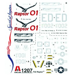 LOCKHEED/ BOEING F-22 RAPTOR -Escala 1/72- Italeri 1207