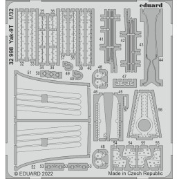 FOTOGRABADO BIGED YAK-9 T -Escala 1/32- Eduard BIG33144