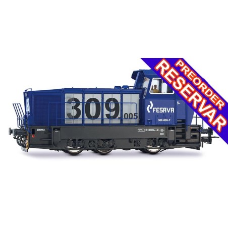 LOCOMOTORA DIESEL MANIOBRAS 309 FESAVA - DIGITAL - ESCALA H0 - ELECTROTREN HE2028D