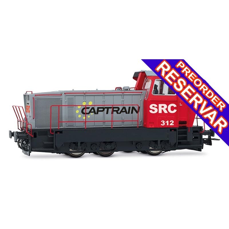 LOCOMOTORA DIESEL MANIOBRAS 312 SRC-CAPTRAIN - DIGITAL CON SONIDO - ESCALA H0 - ELECTROTREN HE2029S